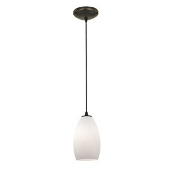 Champagne 1-Light Pendant in Oil Rubbed Bronze Finish
