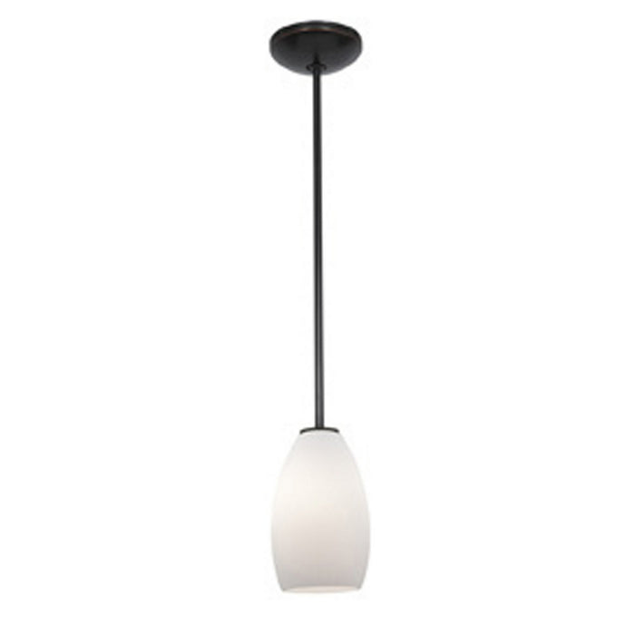Champagne 1-Light Pendant in Oil Rubbed Bronze Finish