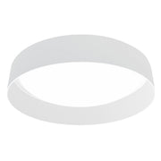 Palomaro 1x10.5W LED Ceiling Light With White Glass and White Fabric Shade