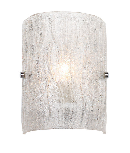 Brilliance 1 Light Sconce in Chrome with Bright Ice Glass - Lamps Expo