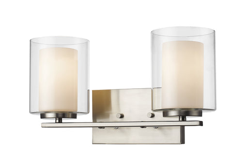 Willow 2 Light Vanity in Brushed Nickel
