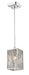 Terra 1 Light Mini Pendant in Chrome with Chrome Aluminum Shade