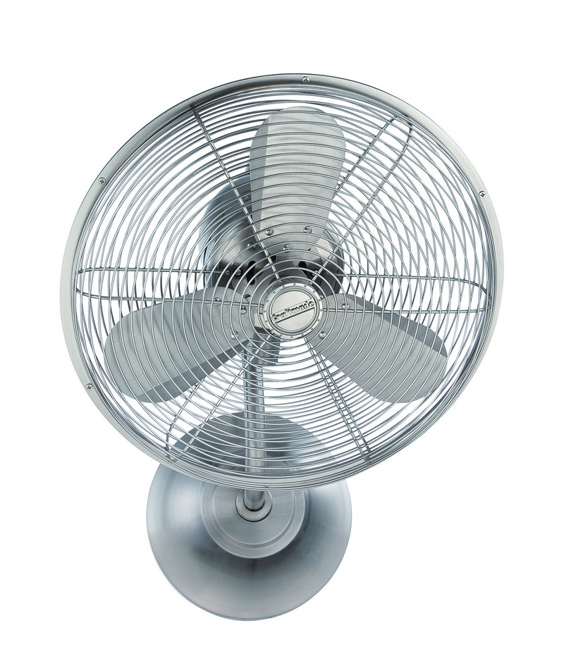 Bellows I Hard-Wired Wall Fans in Brushed Polished Nickel, Wall Control