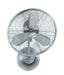 Bellows I Hard-Wired Wall Fans in Brushed Polished Nickel, Wall Control