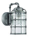 Hadley 1-Light Wall Lantern in Aged Galvanized - Lamps Expo