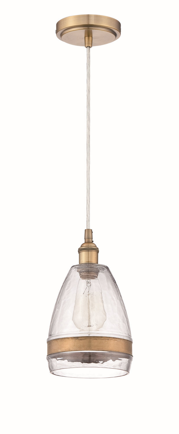 Mini Pendant 1-Light Mini Pendant with Cord in Aged Copper - Lamps Expo