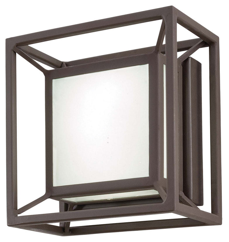 Outline LED Pocket Lantern in Sand Bronze with Clear