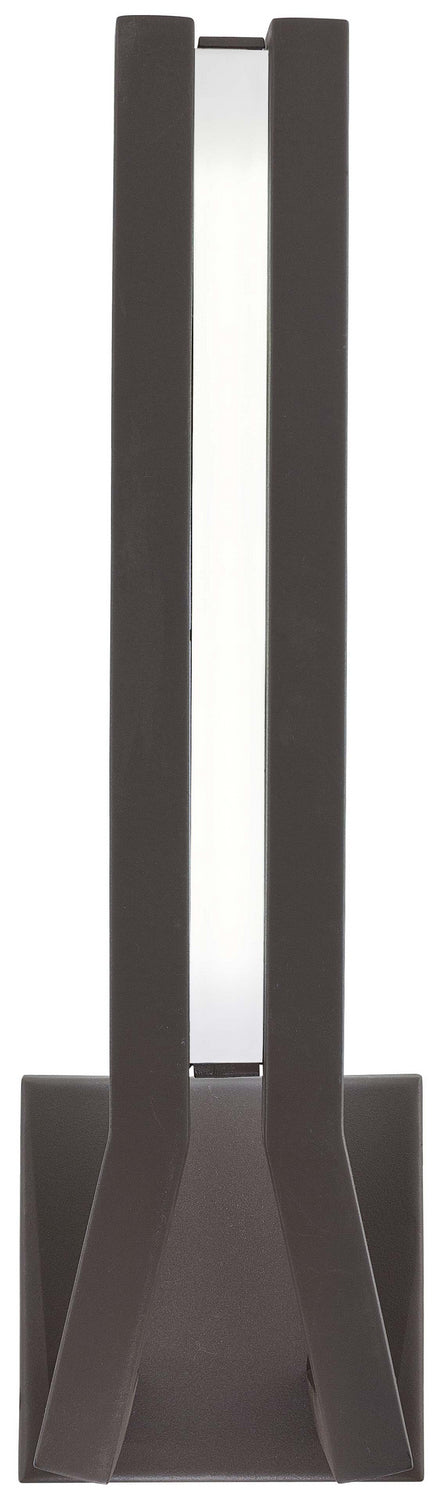 Tune LED Wall Sconce in Sand Bronze with Etched White Glass