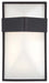 Wedge LED Pocket Lantern in Black with Etched Glass