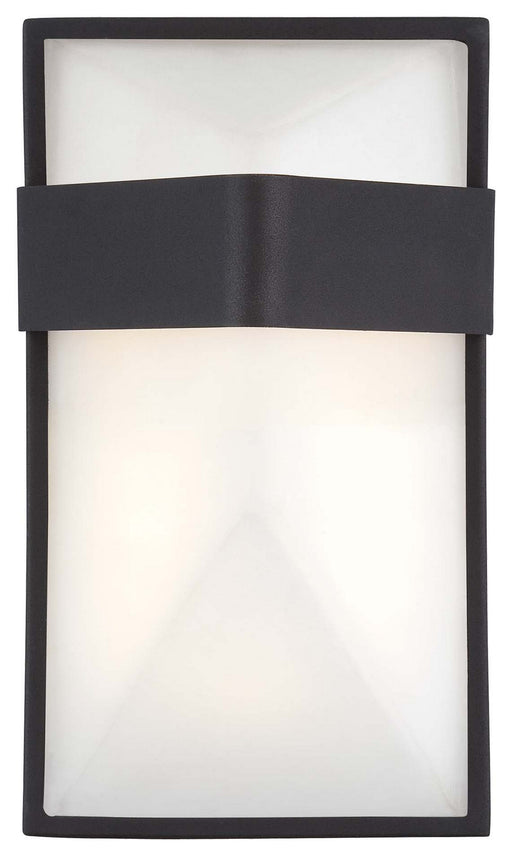 Wedge LED Pocket Lantern in Black with Etched Glass