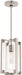 George Kovacs (P1401-613) Crystal Clear 1 Light Mini Pendant in Polished Nickel with Clear Acrylic