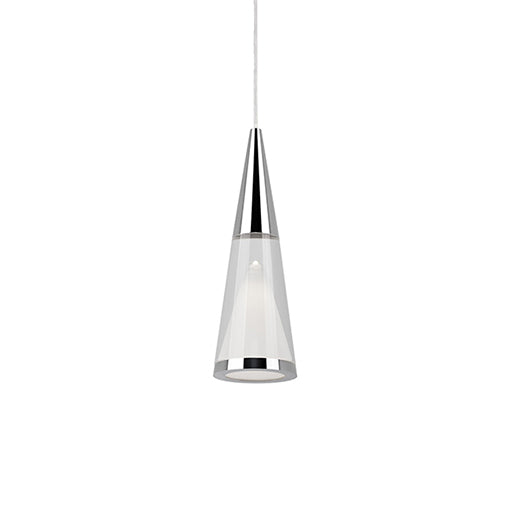 Malabar Down Pendant in Chrome