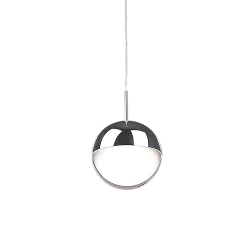 Pluto Down Pendant in Chrome