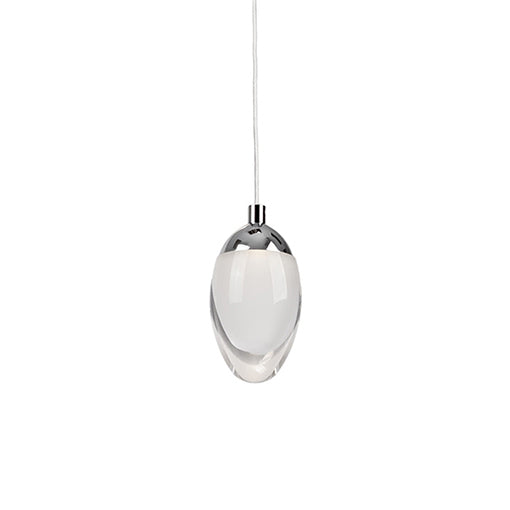 Ovo Down Pendant in Chrome - Lamps Expo