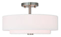 Claremont 3 Light Ceiling Mount in Brushed Nickel
