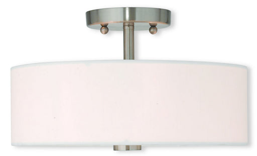 Brighton 2 Light Ceiling Mount in Brushed Nickel