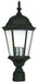 Hamilton 3 Light Outdoor Post Lantern in Textured Black