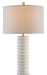 Snowdrop 1 Light Table Lamp in Natural with Off White Linen Shade