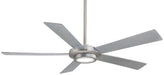 Sabot 52" Ceiling Fan in Brushed Nickel