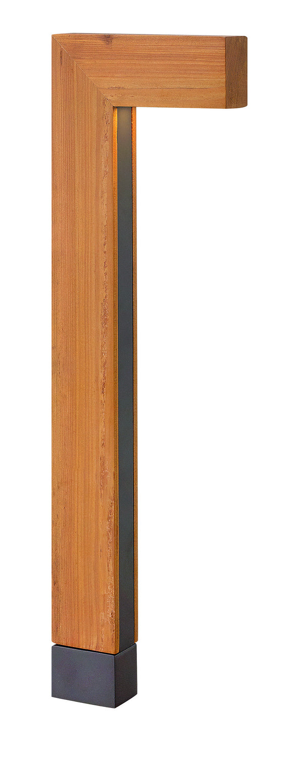 Atlantis Large LED Path Light in Cedar - Lamps Expo