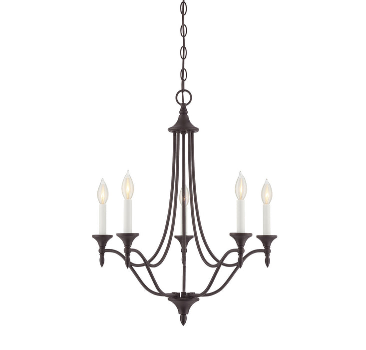 Herndon 5-Light Chandelier in English Bronze