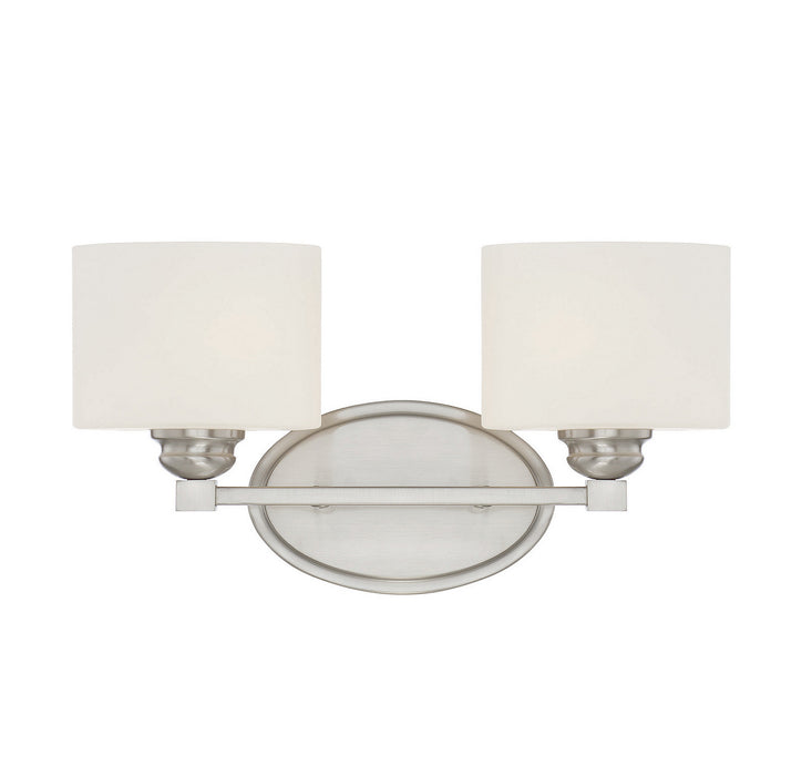 Kane 2-Light Bath Vanity in Satin Nickel