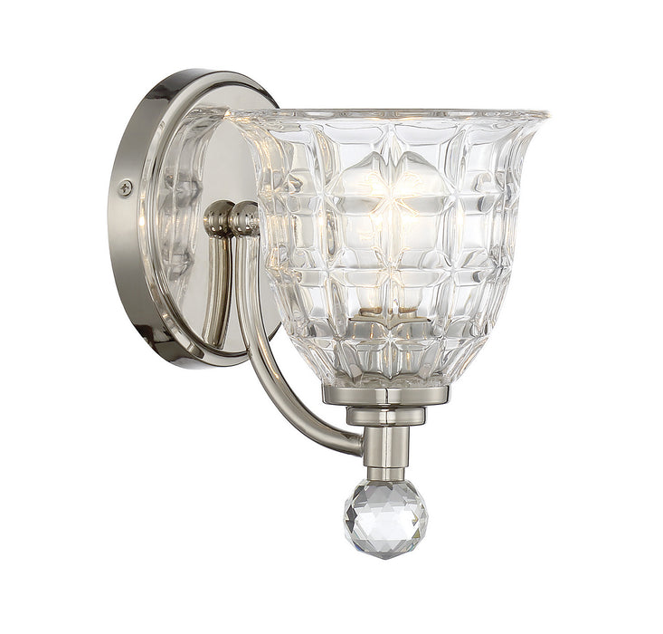 Birone 1-Light Sconce in Polished Nickel