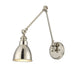Dakota 1-Light Sconce in Polished Nickel