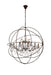 Geneva 18-Light Chandelier in Rustic Intent with Clear Royal Cut Crystal