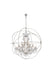Geneva 25-Light Chandelier in Polished Nickel with Clear Royal Cut Crystal