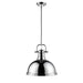 Duncan 1-Light Pendant with Rod in Chrome