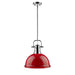 Duncan 1-Light Pendant with Rod in Chrome