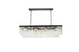 Sydney 12-Light Chandelier in Matte Black with Clear Royal Cut Crystal