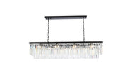 Sydney 12-Light Chandelier in Matte Black with Clear Royal Cut Crystal