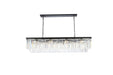 Sydney 12-Light Chandelier in Matte Black with Clear Royal Cut Crystal