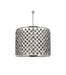 Madison 12-Light Chandelier in Polished Nickel with Silver Shade (Grey) Royal Cut Crystal
