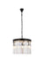 Sydney 6-Light Pendant in Matte Black with Clear Royal Cut Crystal