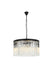 Sydney 8-Light Chandelier in Matte Black with Clear Royal Cut Crystal