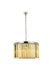 Sydney 8-Light Chandelier in Polished Nickel with Golden Teak (Smoky) Royal Cut Crystal