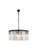 Sydney 8-Light Chandelier in Matte Black with Clear Royal Cut Crystal