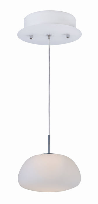 Puffs 1-Light LED Pendant in White