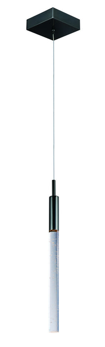 Scepter 1-Light LED Pendant in Black Chrome