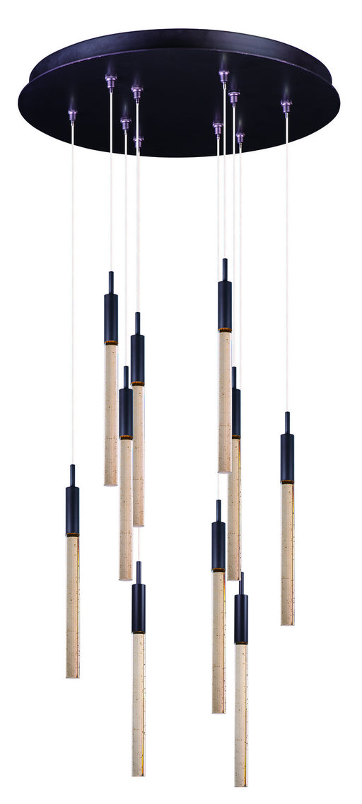 Scepter 10-Light LED Pendant in Anodized Bronze - Lamps Expo