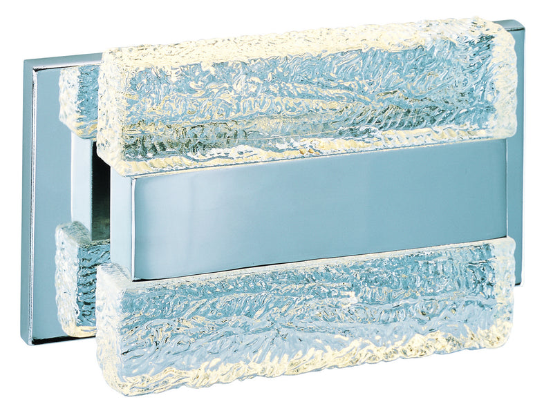 Ice 2-Light LED Bath Sconce in Polished Chrome - Lamps Expo