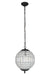 Olivia 1-Light Pendant in Dark Bronze with Clear Royal Cut Crystal
