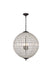 Olivia 5-Light Chandelier in Dark Bronze with Clear Royal Cut Crystal
