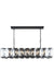 Monaco 18-Light Chandelier in Flat Black (Matte) with Clear Glass