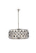 Madison 6-Light Chandelier in Polished Nickel with Silver Shade (Grey) Royal Cut Crystal