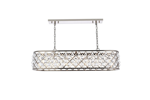 Madison 7-Light Chandelier in Polished Nickel with Clear Royal Cut Crystal