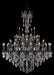 Rosalia 45-Light Chandelier in Dark Bronze with Clear Royal Cut Crystal